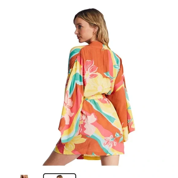 Billabong Loveland - Kimono Cover Up for Women NWT S/M